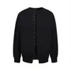 Chaqueta cárdigan con hebilla metálica de remaches, suéter tejido para hombre, abrigo de lana casual de negocios para otoño e invierno, comercio exterior venta al por mayor transfronteriza
