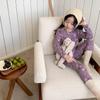 Pijama Infantil para Niños y Niñas, Nuevo Estilo Otoño, Set de Ropa Interior de Dibujos Animados Clase A, Ropa de Casa Elástica de Lana para Bebé 280g