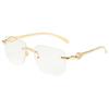 Nuevas Gafas de Sol de Moda Cabeza de Serpiente Metal Sin Montura Anti-UV Unisex Casual Gafas de Sol Venta al por Mayor Gafas de Sol Trendy