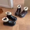 Botas para Niña 2026 Otoño Nuevas Llegadas Botas de Combate Infantiles Botines Cortos Elegantes para Bebé Cálidas con Felpa Botas de Nieve de Moda