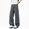 Pantalones de Marca Trendy Estilo Americano para Hombre Explorer Primavera y Otoño, Pierna Ancha Casual Versátil Pierna Recta Pierna Ancha Pantalones Cargo