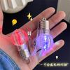 Pasador de Bombilla de Luz Brillante para Mujer, Accesorios Creativos Personalizados para Fotos, Pinza de Pato, Flequillo Lateral, Pinza para Cabello Roto, Tocado