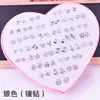 Procesamiento y Personalización de Pendientes de Corazón 36 Pares con Fabricante de Resina Plástica Joyería al por Mayor Amazon Transfronterizo