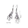 Aretes de serie de Halloween al por mayor del fabricante, aterradores y divertidos, fantasma, murciélago, araña, aretes de calavera
