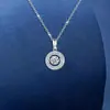 Collar Círculo Inteligente Corazón Palpitante Lujo Ligero Versátil Diseño de Nicho para Novia Regalo de Cumpleaños 520