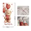 Suministro Exclusivo Transfronterizo de Temu Amazon Shein de Funda Decorativa de Puerta de Habitación Elástica de una Pieza, Fácil de Instalar, Cubierta de Puerta Estilo Día de San Valentín