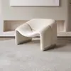 Sofá em formato de arco semicircular para áreas de recepção e lounge, adequado para salões de beleza exclusivos, hotéis modernos minimalistas famosos na internet, e para recepção e discussões com clientes