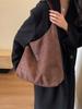 Bolsa de Ombro Grande Capacidade para Mulheres 2023 Nova Moda Retro Bolsa de Ombro Casual Versátil Bolsa Tote Fosca de Axila