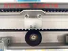 Suporte de Polia de Sensor de Correia de Porta Automática Extensão de Esteira Transportadora de Porta Deslizante Polia de Suporte de Posicionamento de Trilho de Roda à Prova de Balas Central