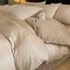 Juego de Jacquard de Alta Gama de Cuatro Piezas de Algodón Puro 2024 Nuevo Sencillo Ropa de Cama Lujo Accesible para Hombres Funda Nórdica Sábanas