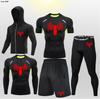 Pantalones Cortos de Atletismo Transpirables de Secado Rápido para Correr Transfronteriza Pantalones Ajustados Entrenamiento Deportivo Fitness Deportivo Examen Físico Juego de Cinco Piezas Alta Elasticidad Transpirable