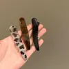 Elegante Pinza para el Cabello con Estampado de Leopardo, Pinza Lateral Grande para Flequillo, Accesorio de Moda para el Cabello para Niñas