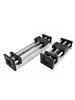 Módulo de guía lineal doble husillo de bolas de rosca inversa y directa deslizador dual bidireccional motor de precisión escala volante manual guía lineal manual