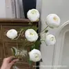 6 Buquês Artificiais de Flor de Chá e Rosas para Decoração de Salão de Casamento, Vitrine de Casa e Arranjo de Lótus