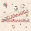 Régua Acrílica Sanrio Desenho Animado Transparente Régua de Estudante Medindo 15cm Régua de Papelaria com Escala Personalizada