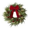 Decoraciones de Corona de Nuevo Estilo Transfronterizas Corona con Lazo de Navidad Piña Decoraciones para el Hogar Colgante de Puerta Colgante de Pared Corona de Vid