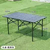 Mesa dobrável montada em carro selecionada com cuidado para festas de piquenique e acampamento ao ar livre, conjunto de mesa e cadeiras dobráveis portáteis, mesa para barraca de rolinho de ovo