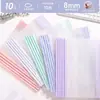 Clipe de haste cor Morandi A4 clipe de haste espessado estudante transparente armazenamento de provas pasta de documentos pasta de grande capacidade