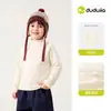 Dududu Home Camiseta de Manga Larga para Niños Niños Invierno Más Terciopelo Superior Ropa de Invierno para Niñas Ropa Base Cálida Ropa para Bebé
