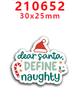 2023 novo remendo de resina acrílica arco de Natal decoração fofa adesivos de geladeira PR209671