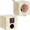Cajas de altavoz para modificación de audio de coche 1.5 pulgadas, 3.5 pulgadas, 4 pulgadas, 5 pulgadas 6.5 pulgadas 8 pulgadas caja vacía caja de madera maciza para uso doméstico