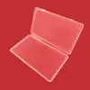 Caja de Pintura Grande Caja de PP Organizador de Identificaciones Estudiantiles Empaque Transparente con Tapa Conveniente Caja Plana Caja para Guardar Mascarillas