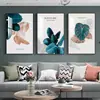 Pintura Decorativa para Sala de Estar Estilo Nórdico Planta Verde Fresca Flores Mural Celebridad de Internet Pared de Fondo para Sofá Dormitorio Sencillo