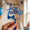 Set de topper acrílico de moda para el Día del Padre, exclusivo para fiestas transfronterizas, decoraciones personalizadas para mesa de postres, venta al por mayor