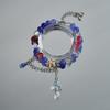 Popular Pulsera Serie Azul con un Fresco Estilo Oceánico, Versátil y Elegante Pulsera Estilo Palacio Cola de Pez Cadena de Cuentas Regalo para Estudiantes