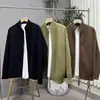Abrigo suéter suelto estilo perezoso de alta gama otoño e invierno marca de moda pareja suéter cárdigan retro americano hombres
