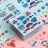 Pegatinas de tarjetas de goo láser de dibujos animados lindos no repetidas material de decoración para cuenta manual infantil pegatinas de placa de goo DIY al por mayor
