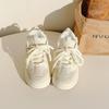 Beier dopamina cor nicho design pão sapatos para mulheres 2023 outono e inverno novo fundo grosso cabeça grande lazer esportes