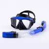 Máscara de Buceo Transfronteriza, Gafas de Buceo de Marco Grande, Equipo de Snorkel para Miopía, Máscara de Snorkel Impermeable y Antivaho, Tubo de Snorkel Completamente Seco