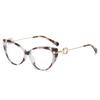 Gafas Jamie 5100 de Comercio Exterior Transfronterizo Ojo de Gato con Montura para Graduación Tr90 Metal Strass Gafas Anti Luz Azul