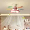 Ventilador de techo estilo francés de mediados de siglo moderno para dormitorio principal con luz, nuevo modelo 2026, acabado con veta de madera de nogal, luz de ventilador de techo en forma de hongo