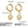 Amazon Pendientes de Acero Inoxidable Chapado en Oro con Zirconia en Forma de Gota de Agua y Corazón Pulsera y Collar de Lujo Ligero para Mujer En Stock