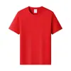 Camiseta de Algodón Peinado Impresión de Logo Personalizado Camisa Publicitaria Algodón Puro Cuello Redondo Ropa de Trabajo Uniformes de Clase Camisas Culturales Venta al por Mayor Transfronteriza