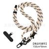 Cordão para Celular, Transversal, Alça de Celular Ajustável de 8mm, Cordão Trançado de Poliéster, Multicolorido, Cordão com Toque de Luxo, Corrente para Celular