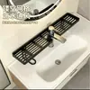 Nuevo estante vertical para grifo para baño, lavabo del hogar, instalación sin taladro, estante organizador para lavabo de baño