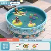 Piscina plegable grande para interiores y exteriores para familias, adecuada para niños y bebés, una piscina inflable de verano sin aire para juegos acuáticos