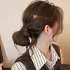 Presilha de Cabelo Cor Marrom Café com Bolinhas em Formato de Coração para Mulheres 2026 Nova Presilha Lateral Penteado Lateral Presilhas para Cabelos Rebeldes Acessórios de Cabelo Verão