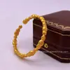 Novo design estilo chinês com motivo de cabaça tradicional, pulseira aberta para mulheres, pulseira versátil e requintada, transmissão ao vivo no atacado