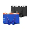 Roupa Íntima Masculina Roupa Íntima de Algodão Puro Boxer Estampado Moderno Masculino Boxer de Cor Pura Respirável Esportivo para Meninos Jovens
