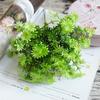 Flor Artificial com Crisântemo da Vergonha e Grama Estrela 5 Letras de Mão Decoração de Casa Fotografia de Casamento Parede Verde DIY Feito à Mão