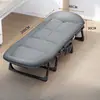 Cama dobrável para cochilo em escritório de veludo cotelê, poltrona reclinável para cochilo, cama simples portátil para acompanhante de hospital para uso doméstico, cama de acampamento