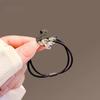 Anillo para el Cabello de Cisne de Cristal para Mujer Lujo Ligero Nuevo Nicho Cuerda para el Cabello Banda Simple para el Cabello Elegante Todo-partido Cuerda para el Cabello Tocado