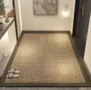 Felpudo de terciopelo belga para puerta de entrada, alfombra ligera de lujo de alta gama, felpudo antideslizante para puerta de entrada