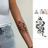 Pegatinas de Tatuaje Listas de Fábrica con Flores, Impermeables y de Larga Duración, Pegatinas de Tatuaje Coloridas con Patrón de Mariposa para Hombres y Mujeres, Pegatinas de Tatuaje Pequeñas y Frescas