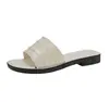 Sandalias francesas de moda para verano, con suela blanda, estilo playero, sandalias planas plateadas sin cordones para mujer, adecuadas para uso en exteriores