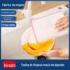 Yunrui 5 camadas oferta especial de algodão toalha de limpeza macia lava-louças doméstica pano de limpeza absorvente não é fácil de fiapos 4x28x28 + 1 Algodão
